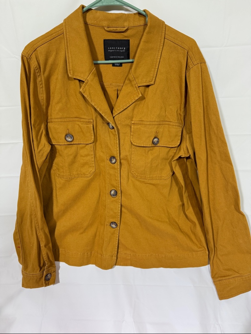 Sanctuary Women's Golden Mustard Utility Jacket